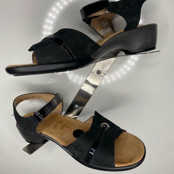 Vivo Concepts Solidus Hedy 7,5 Comfort Sandal Black Adjustable - Picture 1 of 6